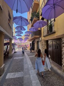 Inside the pueblo of Brihuega, Spain